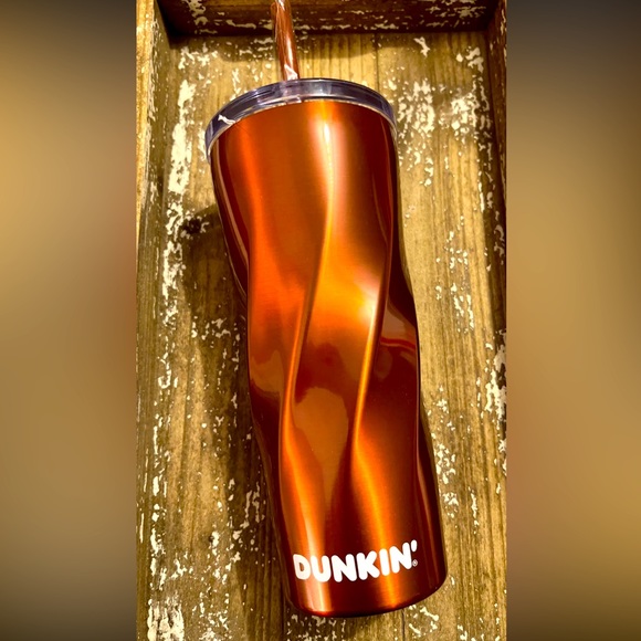 DUNKIN DONUTS 24 Oz Insulated Stainless Steel Travel Tumbler